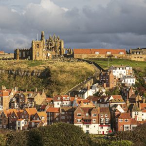 Sunset on East Cliff, Whitby, North Yorkshire