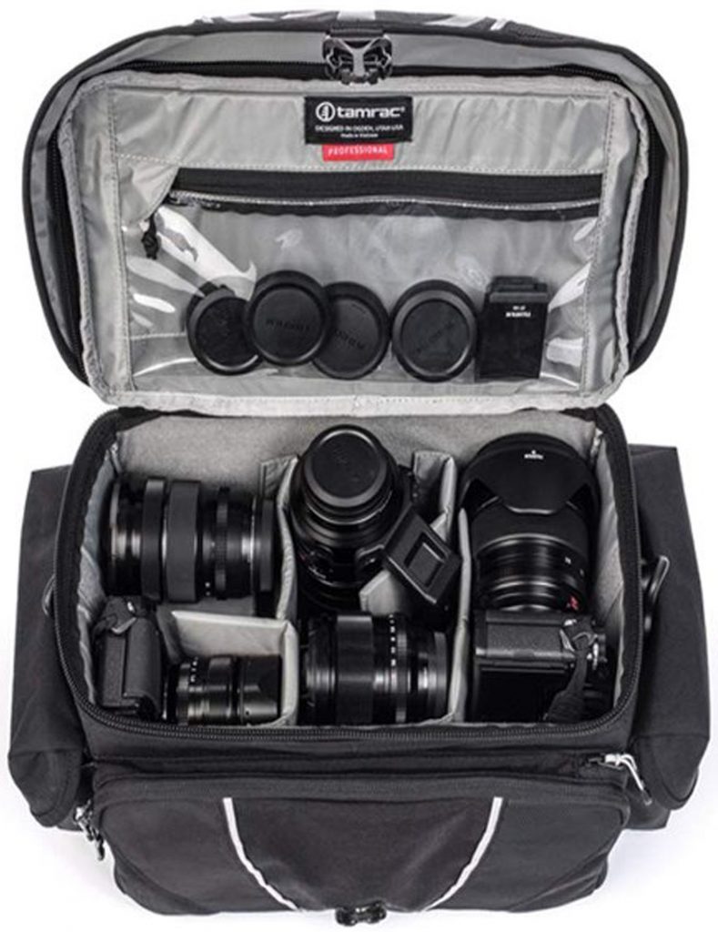 Tamrac shoulder bag image, open